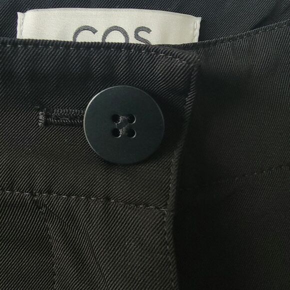 COS womens Wide-Leg Cargo Trousers size 14 high waist - Picture 5 of 8